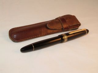 Vintage Montblanc Meisterstuck 144 Fountain Pen - Early Model - Pouched - C1948