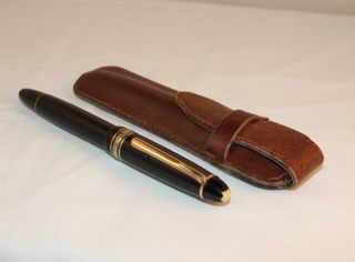 VINTAGE MONTBLANC MEISTERSTUCK 144 FOUNTAIN PEN - EARLY MODEL - POUCHED - C1948 2