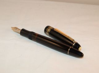 VINTAGE MONTBLANC MEISTERSTUCK 144 FOUNTAIN PEN - EARLY MODEL - POUCHED - C1948 5