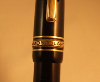 VINTAGE MONTBLANC MEISTERSTUCK 144 FOUNTAIN PEN - EARLY MODEL - POUCHED - C1948 9