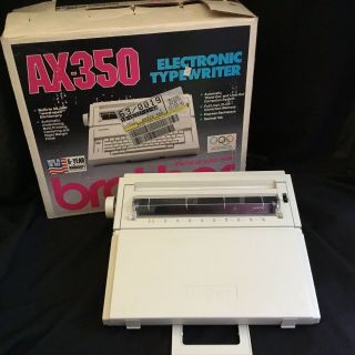 Vtg Brother Electric Typewriter Ax - 350 Built - In Word Spell Check