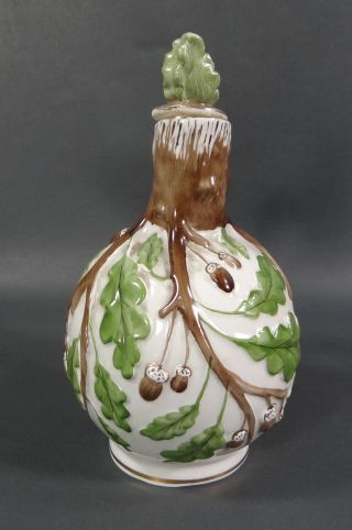 VTG Soviet Russian Lomonosov LFZ Porcelain Decanter Pitcher Stopper Oak Acorn 2