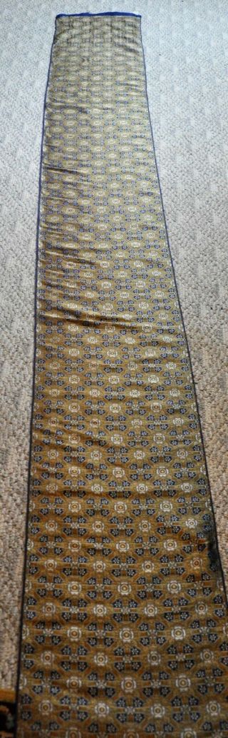 Chinese Vintage Silk Tapestry Runner 207” X 16” (bi Mk/180907)