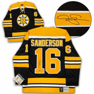 Derek Sanderson Boston Bruins Autographed Cup Era Fanatics Vintage Hockey Jersey