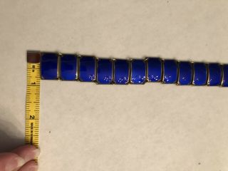 Vintage David Andersen Cobalt Enamel Bracelet 2