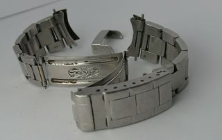 1970s Vintage Gents Rolex 20 Mm Flip Lock Bracelet 93150 Patented 5513 1665 1680
