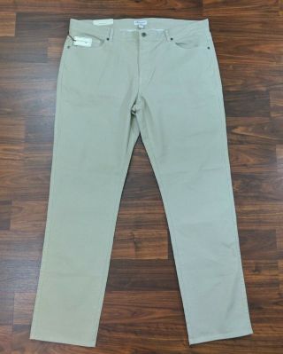 Peter Millar Crown Vintage Mens Pants Straight Leg Beige Chino Khaki 40 X 34