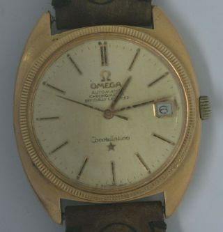 Vtg Omega Constellation Gold Filled Watch.  Ref: 168.  027,  Cal: 564.  Repairs