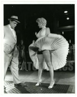 Marilyn Monroe Tom Ewell Subway Seven Year Itch 1955 Vintage Photograph