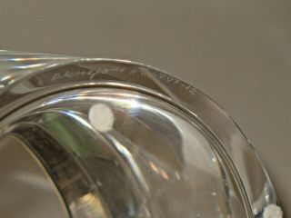 Vintage Mid Century Orrefors Crystal Helen Krantz Ice Bucket Vase Bowl Signed 7