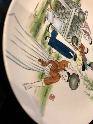 Vintage Korea Ironstone Couple Peacock 12” Charger Plate - Women by the well 4