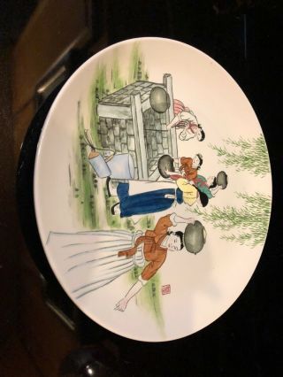Vintage Korea Ironstone Couple Peacock 12” Charger Plate - Women by the well 6