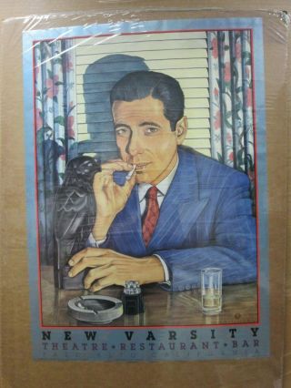 Varsity Theatre Restaurant Bar Palo Alto Bogart Vintage Poster 82 