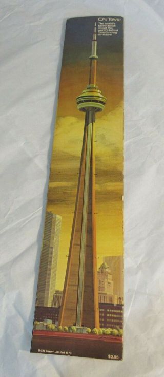 1973 Cn Tower Toronto Ontario Canada Worlds Tallest Book Vintage Souvenir Rare