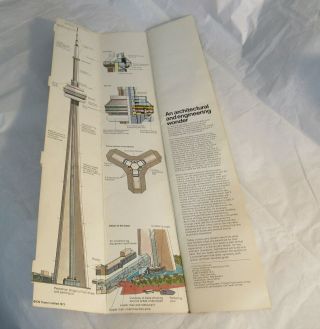1973 CN Tower Toronto Ontario Canada Worlds Tallest Book Vintage Souvenir RARE 2