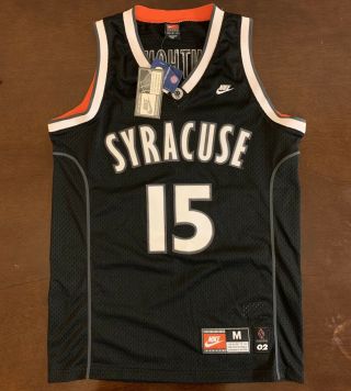 Rare Vintage Nike Syracuse Orangemen Carmelo Anthony Black Basketball Jersey