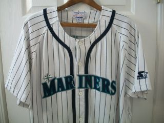 Seattle Mariners Jersey Xl Starter Ken Griffey Jr 24 Mlb Baseball Stitched Vtg