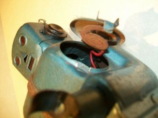 Vintage Battery Operated 1950 ' s Tin Zoomer Robot - Blue Version - Nomura Japan 7
