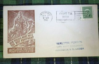 1946 Canadian Wwii Patriotic Cover Our Troops Must Have The Best Equipment