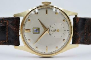Vintage Lord Elgin 14k Solid Gold 21j 688 4902 Case Custom Dial Mid - Size Watch
