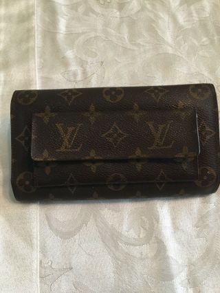 Vintage Louis Vuitton Monogram Wallet Checkbook Card Holder - FRANCE. 2