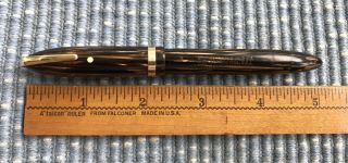 Vintage Sheaffer White Dot 1000 Fountain Pen Pump Fill W/military Clip