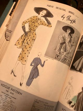 Vintage Vogue Pattern Counter Book 1951 6