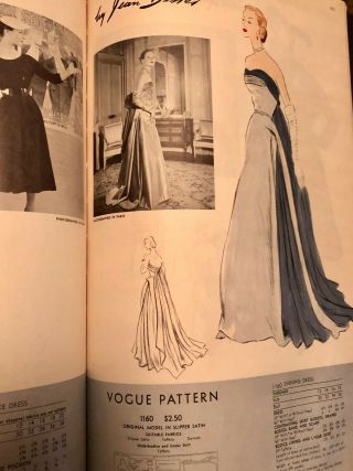 Vintage Vogue Pattern Counter Book 1951 7