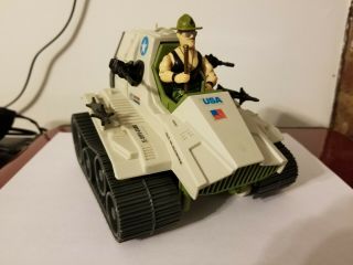 Gi Joe Vintage 1986 Triple T Tank 100 Complete With Sgt Slaughter And Baton