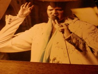 Elvis Presley signed concert photo rare museum one of a kind 5