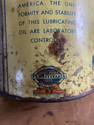 Rare Camel Penn 5qt Oil Can Pennsylvania Oil 9