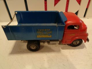 Vintage Structo Toyland Construction Company No.  844 Scissor Dump Truck