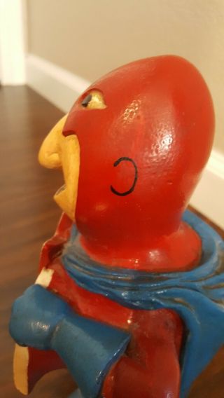 Budweiser Bud Man Rare 1/1 10 inch Statue Hand Painted one of a Kind 10