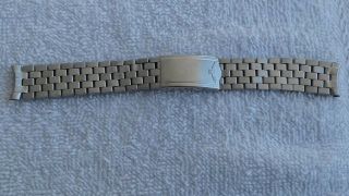 Vintage Jb Champion Longines Steel Bracelet Terminals 17.  5mm