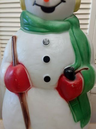 Christmas Frosty The Snow Man W/ Carrot Nose - VTG - Empire - 40 