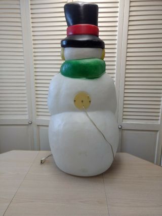 Christmas Frosty The Snow Man W/ Carrot Nose - VTG - Empire - 40 