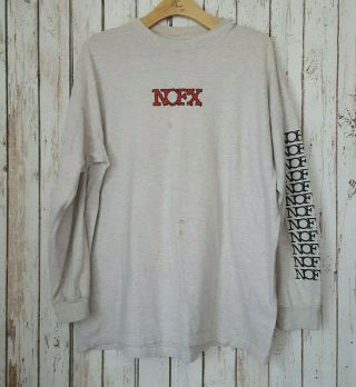 Vintage Nofx Tour 94 Xl Long Sleeve Shirt