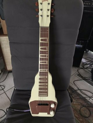 Vintage Gibson Br - 9 Lap Steel Guitar Beige W/ohsc
