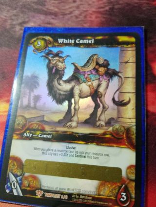 World Of Warcraft Tcg Loot Card White Camel Mount Rare
