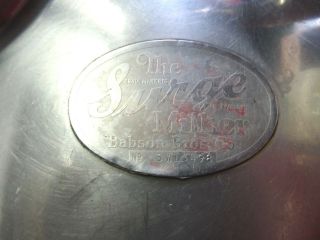 Vintage The Surge Cow or Dairy Stainless Steel Milker Babson Bros.  Co. 5