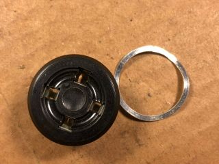 Box of 25 NOS Vintage Amphenol Black 4 - pin Vacuum Tube Sockets w/ mounting rings 4