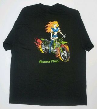 Xbox Gaming Wanna Play Promo Shirt Vintage Double Sided Graphic T Size Xl Rare