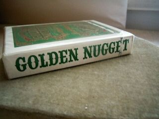 Vintage Golden Nugget Hotel and Casino Downtown Vegas Green Playing Cards 5