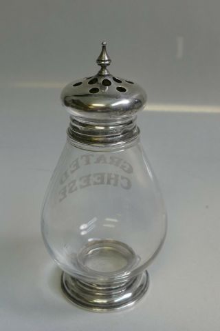 Frank M.  Whiting Sterling Silver & Crystal Grated Cheese Shaker 5