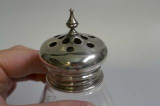 Frank M.  Whiting Sterling Silver & Crystal Grated Cheese Shaker 7