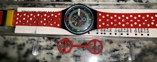 Vintage 1987/88 Swatch.  Cond Scn103 Wrist Watch For Unisex Sn8062p