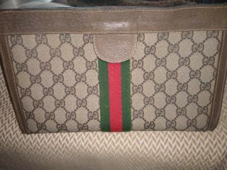 Gucci Clutch Bag 6 1/2 By 11 Inches Vintage Can Be As Make - Up Bag