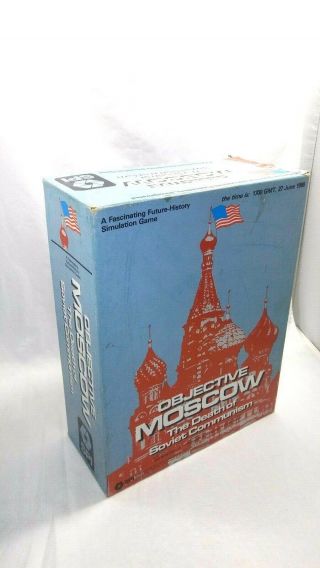 Vintage Rare Objective Moscow Board Game 100 Complete Ex Spi What If