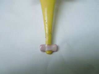 1959 Holt Howard Pink Pixieware Hor D ' ouvres Dish & Toothpick Holder Pixie Vtg 6