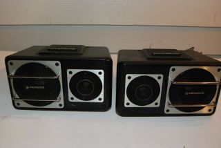 Pair Vintage Pioneer Ts - X6 Old School Car Speakers 3 Way